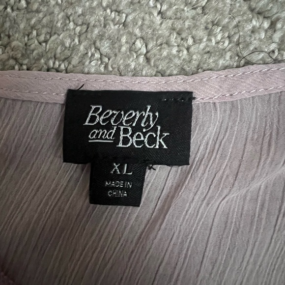 Stylish Mauve Ruffle Tank Top - Picture 5 of 5